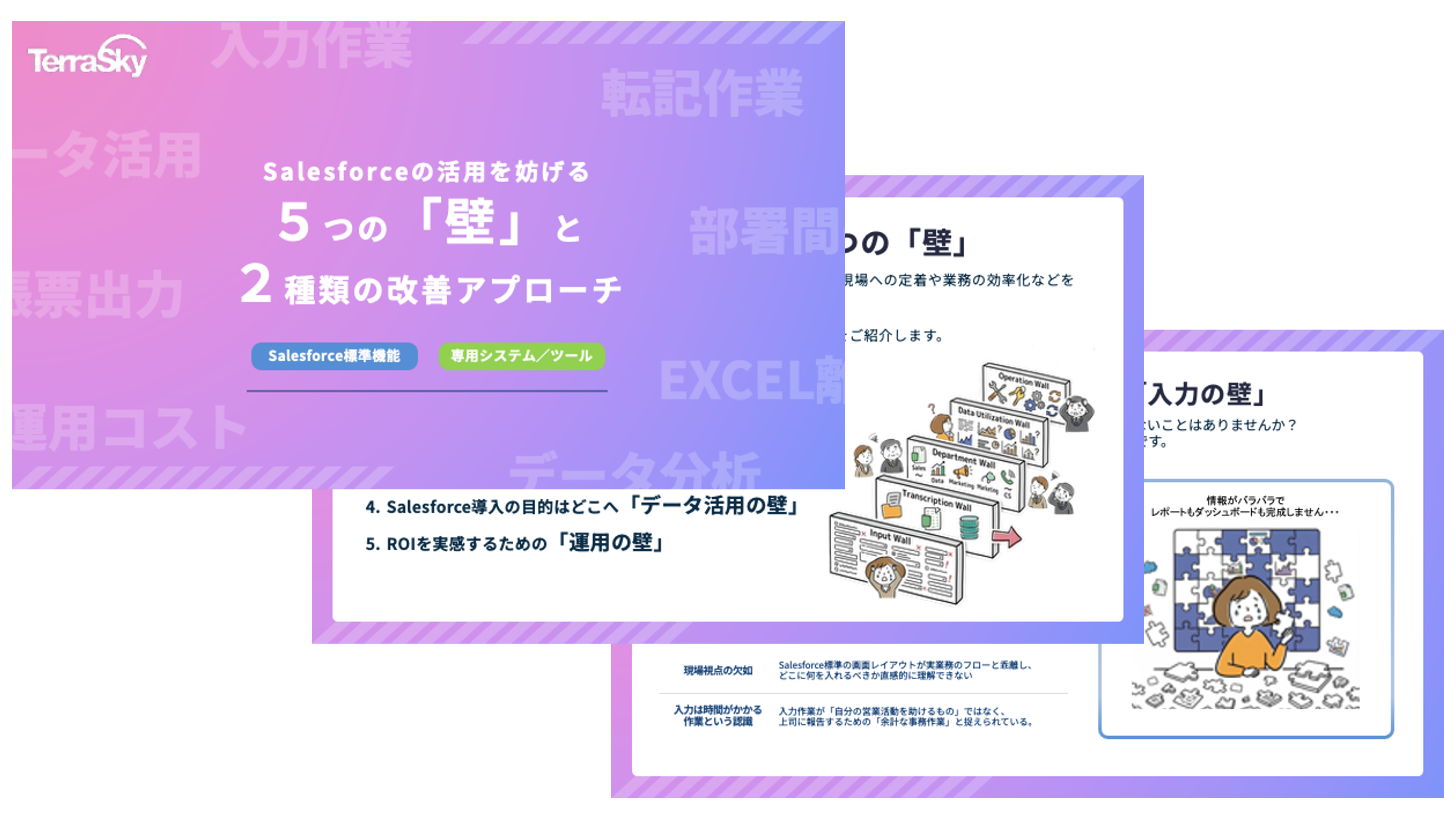 Salesforce活用を妨げる5つの壁と2種類の改善アプローチ
