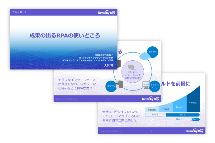 【TerraSkyDay 2019】B-1 セッション資料 「成果のでるRPAの使いどころ」