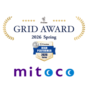 mitoco、「ITreview Grid Award 2026 Spring」にて16回連続受賞