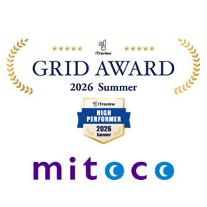 mitoco、「ITreview Grid Award 2026 Summer」にて17回連続受賞